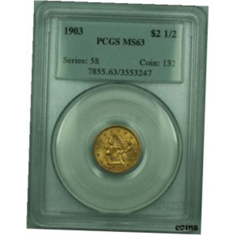 アンティークコイン NGC PCGS Liberty Quarter Eagle 2.5 Gold Coin MS