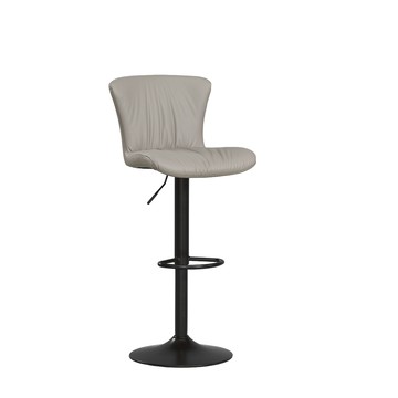 直人木業-SHIRLEY灰色升降吧椅