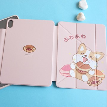 柴語錄阿吉吃銅鑼燒強悍磁吸iPad三折/Y折保護殼