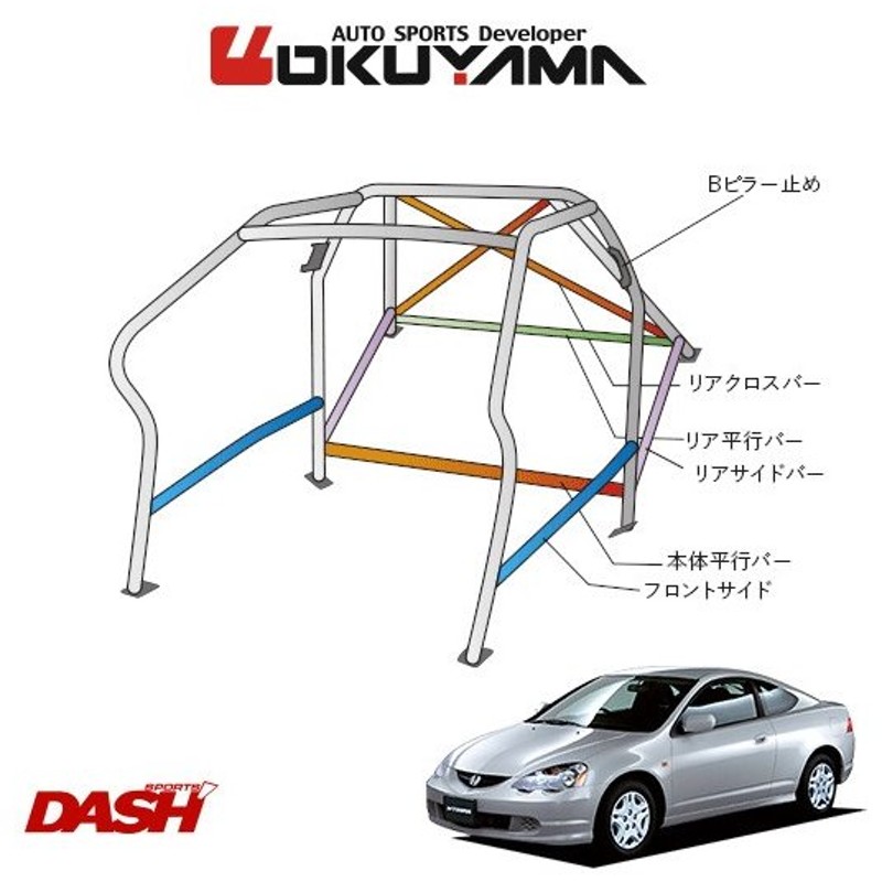 代引不可 クスコ インテグラタイプ R DC5 ロールケージ クロモリ 322