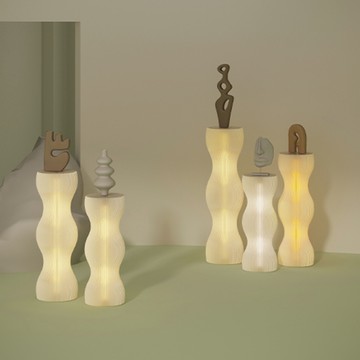 十八紙｜發光波浪展架-75cm高