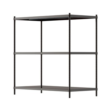 【Y HOUSE】120x60x120公分 三層無洞鐵板收納層架 置物架 鐵架-烤漆黑