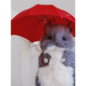 呆萌可愛的小龍貓/貓憩正版原創手工縫制毛絨玩偶娃娃DIY材料包