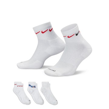 NIKE 襪子 中筒襪 運動襪 9雙組 U NK EVERYDAY PLUS CUSH ANKLE 白 DH3827-902 (2964)