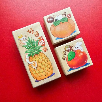 2024季節限定福氣滿滿彩色印章組3入組