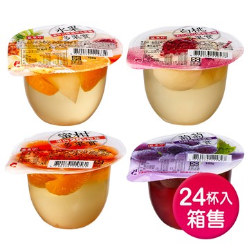 《盛香珍》多果實果凍180gX24杯入/箱