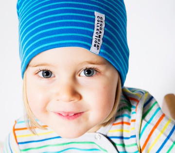 【瑞典童裝】有機棉長袖上衣2歲至4歲 彩色條紋