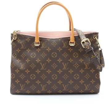 LOUIS VUITTON LV 路易威登 PALLAS 兩用包 棕色 原花帆布 M40468 【二手名牌BRAND OFF】