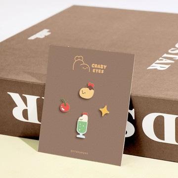 STORY故事銀飾-CrazyEyes經典系列-瘋狂眼珠造型耳環組-喫茶店款