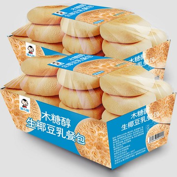 滇二娃生椰豆乳餐包無糖精營養早餐夾心面包吐司糕點零食代餐充饑