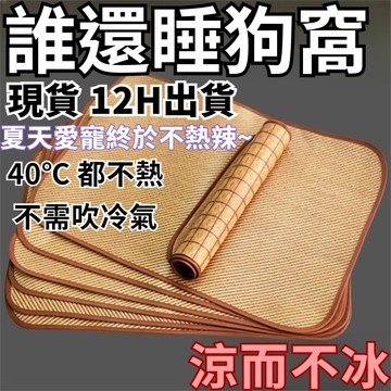 有貨在臺🚀99免運🚀藤編涼席貓抓地毯夏季寵物涼墊狗狗貓咪涼席咬不爛不卡毛涼爽防滑
