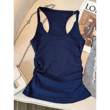 純棉吊帶背心女夏設計感外穿甜辣美式風細肩帶無袖掛脖上衣高級感