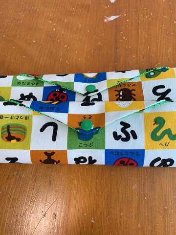 文青風環保筷袋 小食堂 綠 防水 手作餐具袋.交換禮物.