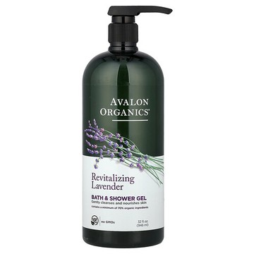 Avalon Organics, 沐浴露，滋養薰衣花草，32 盎司（946 毫升）