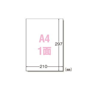 エーワン ラベルシール〈プリンタ兼用〉 マット紙 ノーカットタイプ 31151 1000枚〔代引不可〕