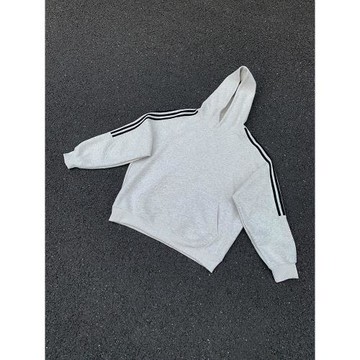 AFFF 秋冬連帽衛衣男重磅純棉400g美式條紋潮牌休閑寬松帽衫外套