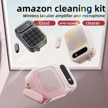 跨境熱銷新款無線便攜式領夾麥小蜜蜂擴音器高音質擴音器 揚聲器 鑫弘-數碼配件