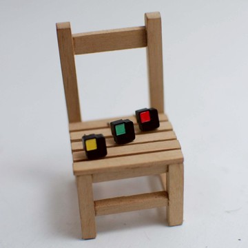 簡單幾何小色塊正方形/可改夾式