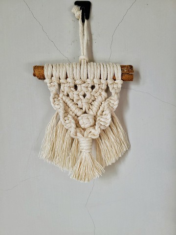 Macrame肉桂編織旋轉小掛飾