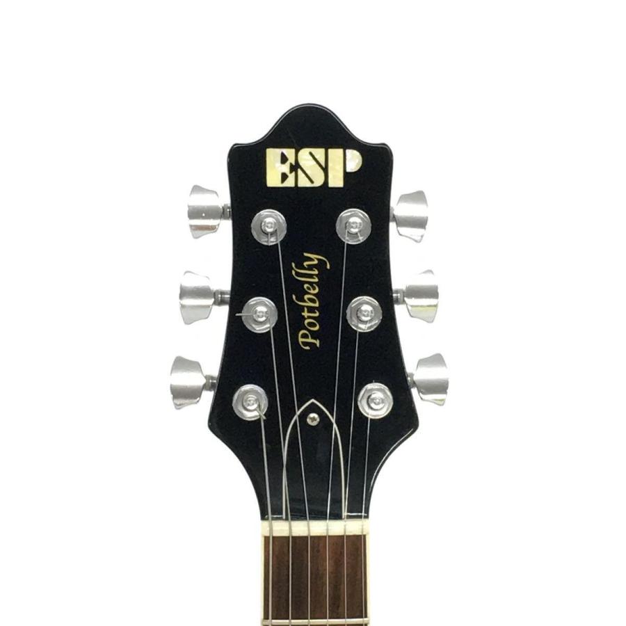 ESP◆エレキギター 変形タイプ 赤系 HH potbelly-TR