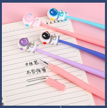 [Hare.D]太空人中性筆 搖搖筆 造型筆 0.5mm 學生用 水筆 卡通學生書寫考試 原子筆 造型筆