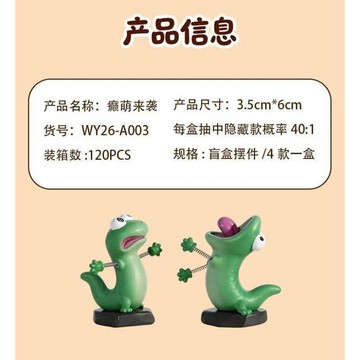 ✨動感 精選✨【小紅書同款】癲萌來襲抽象解壓蜥蜴搞笑卡通搞怪潮玩盲盒擺件