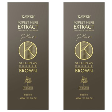 KA'FEN 卡氛 Plus+ 何首烏染髮膏  暮褐咖啡棕  2件