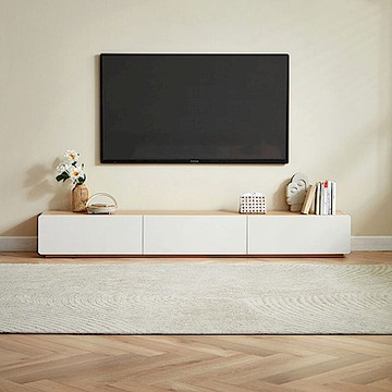 林氏木業空島2M三抽儲物電視櫃 UV1M-原木色 (H014369614)