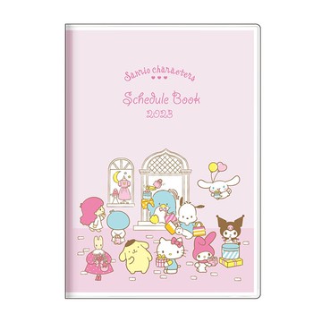 【震撼精品百貨】2023年 掛曆/年曆/手帳~日本SANRIO三麗鷗~MX家族 20230 B6年曆手帳本-逛街*68540