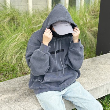 正韓 UNBURN WHITE 帽Ｔ 厚磅 休閒 洛杉磯 長袖 /預購