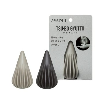 【台隆手創館】AKAISHI 水滴穴道按摩器/點穴棒(摩卡/黑)
