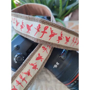 舞蹈家復古森系文藝手作diy相機肩帶相機帶掛脖斜挎可愛相機背帶