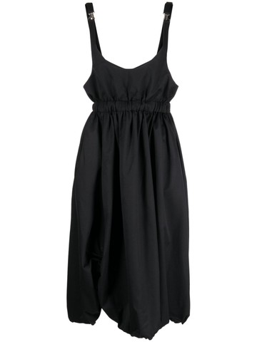 Noir Kei Ninomiya - pleated wool skirt overalls - women - Wool - S - Black