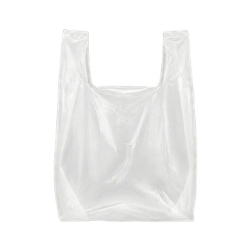 anidoll 乳白色手提超市塑膠袋  8L  1組