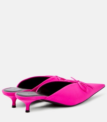 Balenciaga Knife Bow leather-trimmed pumps