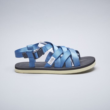 SUICOKE SAMA OG-083 藍色 奶油底 可調節 緞帶 涼鞋 塑膠扣 黃金大底【SK20083BL】