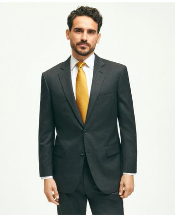 Brooks Brothers Men's Traditional Fit Wool 1818 Suit | Grey | Size 52 Regular
