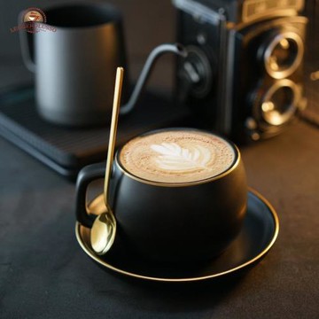 Leggerolusso北歐風咖啡杯陶瓷歐式咖啡杯碟套裝簡約英式下午茶杯