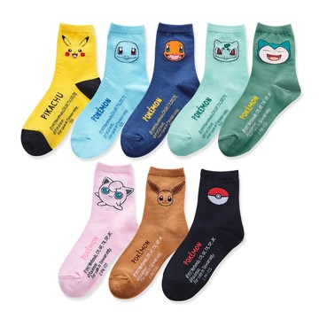 【蝦皮直營】Pokemon 精靈寶可夢 皮卡丘童襪 中筒襪 兒童小腿襪 男童襪 女童襪