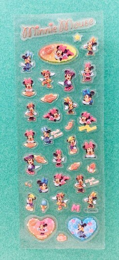 【震撼精品百貨】Micky Mouse 米奇/米妮  造型貼紙-亮粉*89441 震撼日式精品百貨