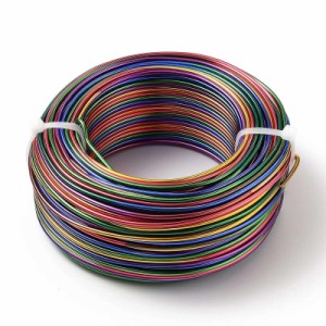 ADSRB 2mm Colorful Round Aluminum Wire Metal Craft Wires for Handmade DIY Beading Bracelet Earring Jewelry Making Findings