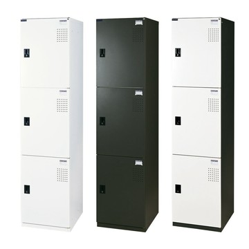 DAHFU 大富 KD 三門 多用途置物櫃 W450xD400xH1800mm 白色/鐵灰 /個 KD-45-4003 I/H