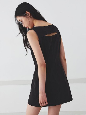 Sleeveless Slim Mini Dress [Black] (KE5371M055)