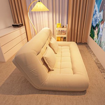 小戶型布藝沙發床客廳2024新款臥室懶人沙發一體出租房折疊榻榻米