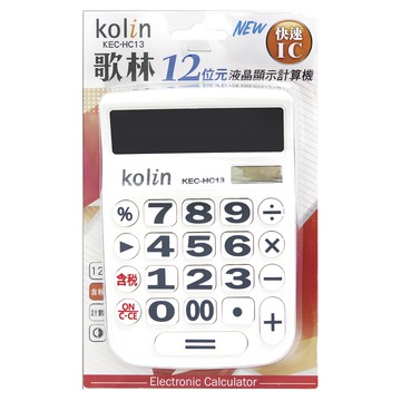 Kolin 歌林 中文稅率計算機  白色  1個