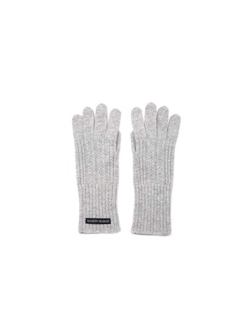Wool Cashmere Cable Knit Gloves [Light Grey]