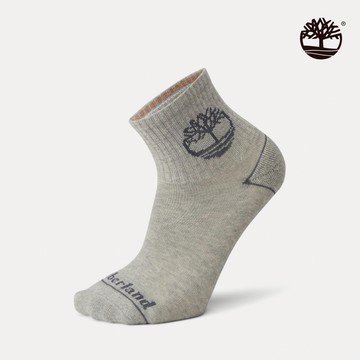 Timberland 中性灰色短筒襪|A2Q4K052