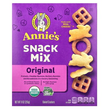 Annie's Homegrown, 零食組合，原味，9 盎司（255 克）