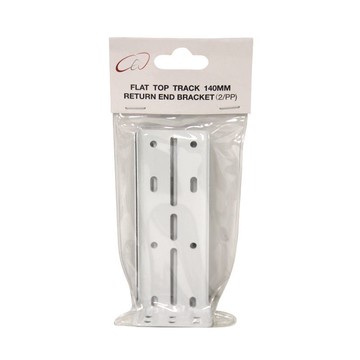Flat Top Track 140mm Return End Bracket (2/pp)