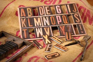 【吸鐵組】活版英文